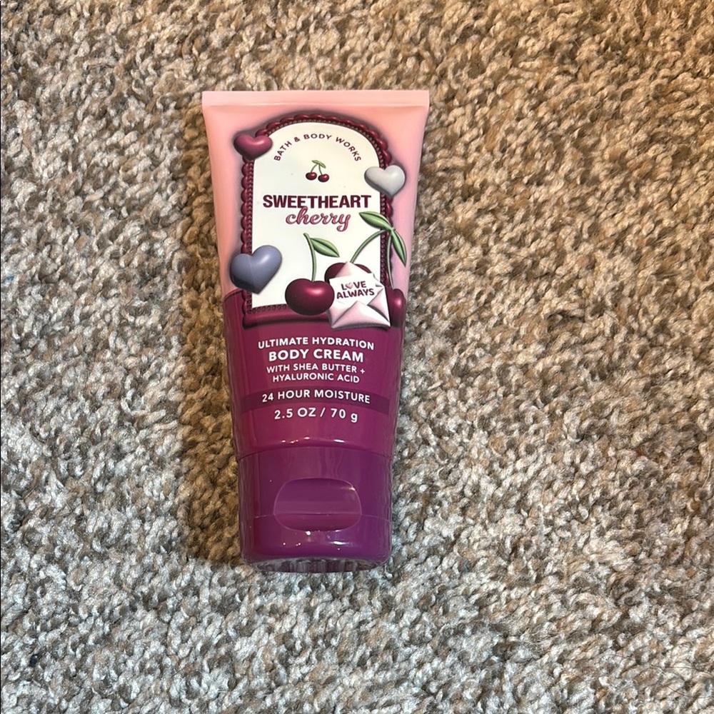 Bath & Body Works Sweetheart Cherry Body Cream - Purple and Pink